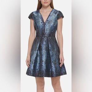 Vince Camuto | Dresses | Host Pick Vince Camuto Metallic Abstract Print Jacquard Fit Flare Dress | Poshmark Vince Camuto | Dresses | Host Pick Vince Camuto Metallic Abstract Print Jacquard Fit Flare Dress | Poshmark